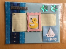 Congratulations It's A Boy Handmade Card Including Envelope (CCHM0035)