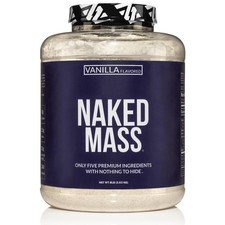 Weight Gainer Protein Powder 8lb Bulk NAKED Vanilla Mass Natural Certified 14.37 per gallon