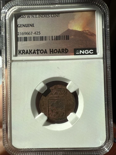 1840-W N.E. Indies Cent 🌋Krakatoa Hoard🌋 NGC Genuine