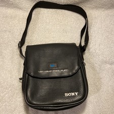 Vintage SONY HANDYCAM Soft Carry Case Bag 2 Pocket BAG Camera / Camcorder/ Games
