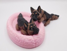 German Shephard Flexi Fidget Bed, Keychain, House Options Made in USA