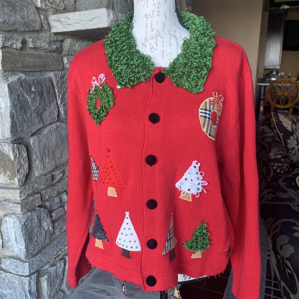 ウ*ー様 【A.PRESSE】Cotton Knit Cardigan RED Textured Stitch Cardigan-Rouge Red | Boden USA