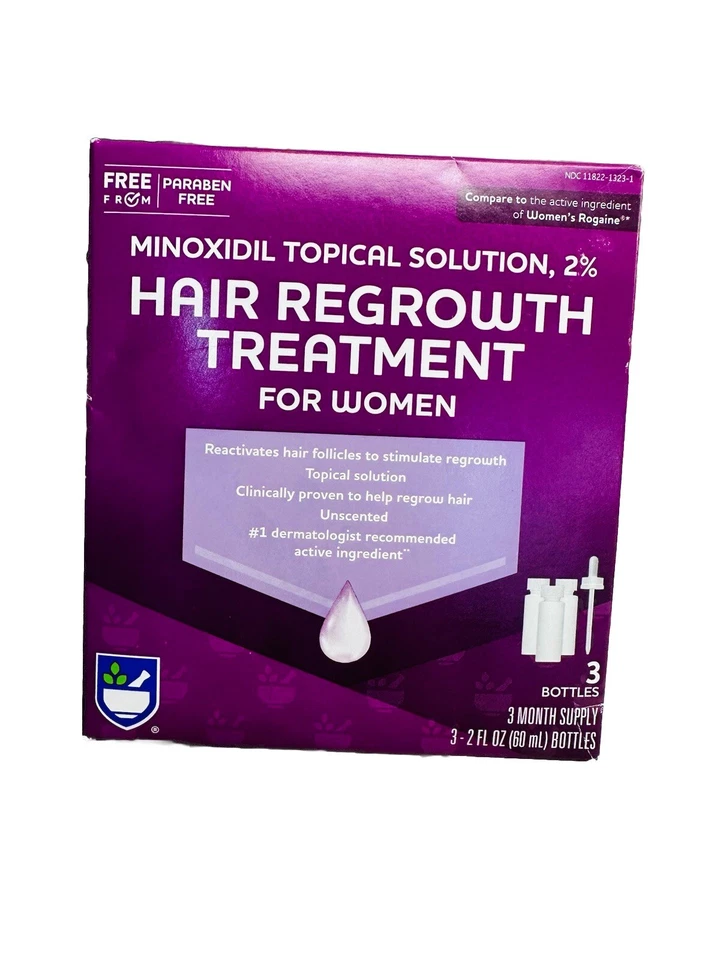 Rite Aid Women's Minoxidil Topical Solution 2% 3 Month Supply - Imagem 3 de 4