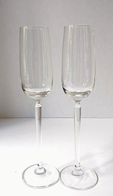 Eve by Schott-Zwiesel Champagne Flute Clear Glass, Marked, 8.75'',  Set of 2