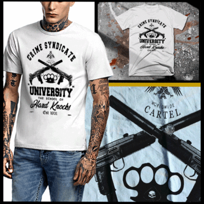Other brands T-shirt SICARIO CARTEL L COTTON White Used | eBay
