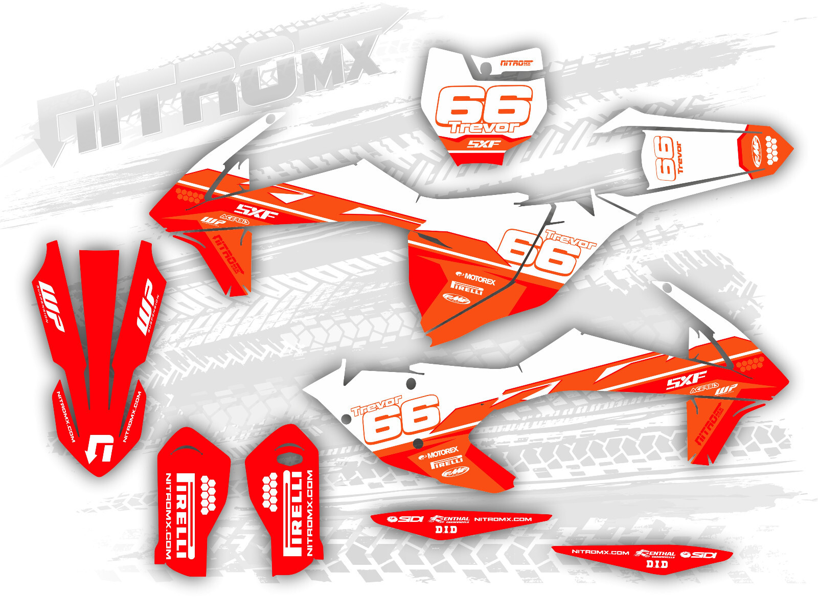 NitroMX Grafik Fur KTM SX SXF XC XCF 250 300 350 450 2019 2020