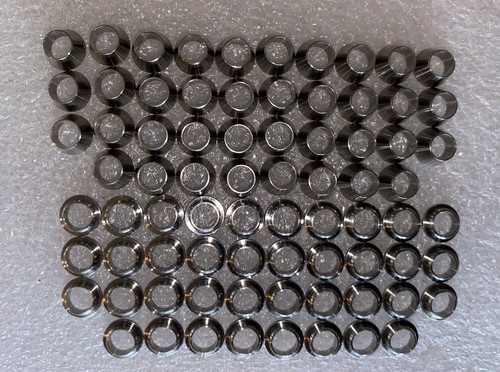 Lot Of 52 - 3/16” Swagelok Fitting Ferrule Nut SS-300- 316 Stainless Elbow Tee - Picture 2 of 5