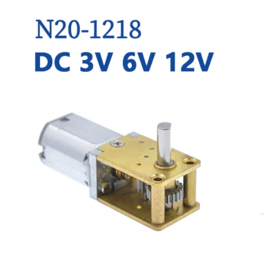 MARKENLOS N20 Schneckengetriebe Motor 8-381RPM DC 3/6/12V Micro Getriebemotor Hoch Torque