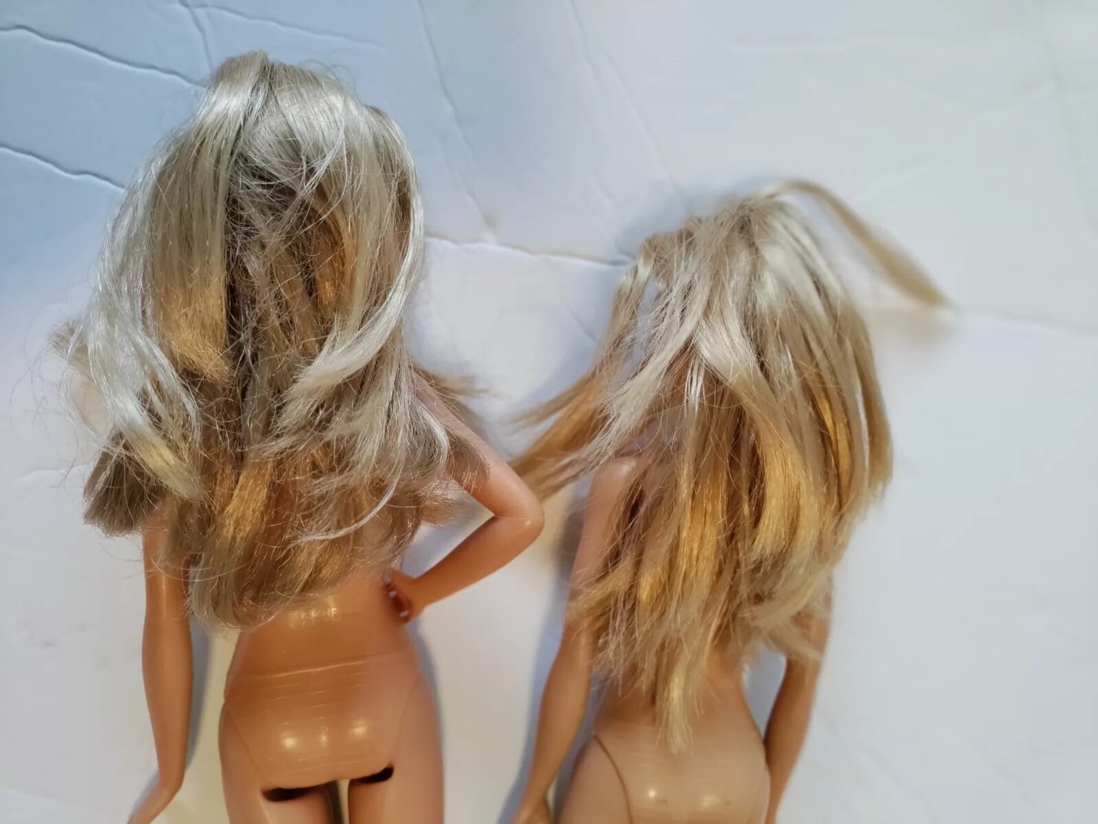 Barbie Doll Set Of 2 Blonde Hair No Cloth 12 Inches