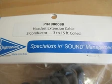Sigtronics 900088 Coiled 3ft extension cable