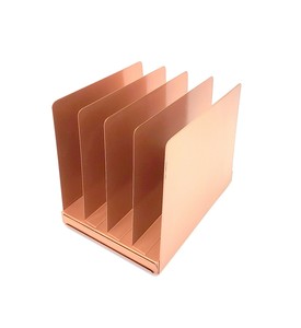 Tanker Desk Metal Mail Bill Sorter Rose Gold Copper Desktop Shelf File Cabinet Ebay