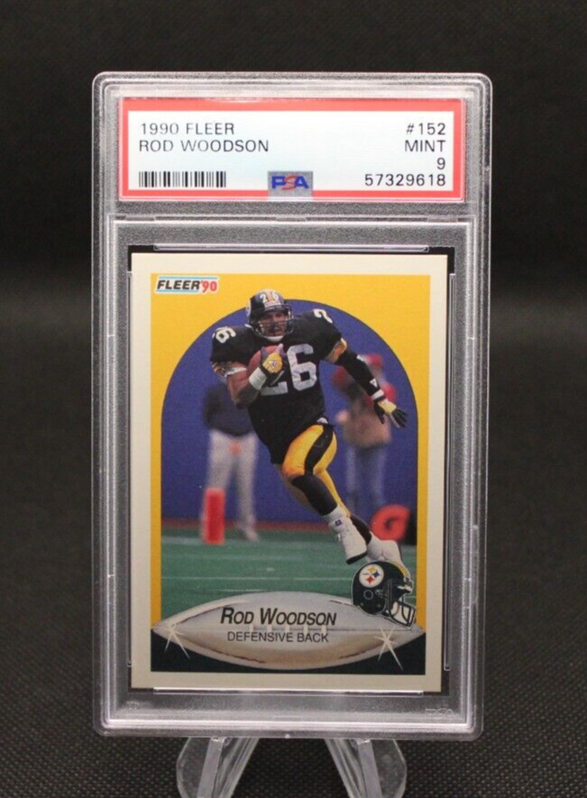 1990 Fleer Football #152 Rod Woodson - Psa 9