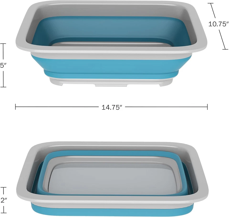 Cubo Plegable, Multiusos, Lavabo, Para Camping, Viaje a la Playa, Accesorios Foto 2 de 4