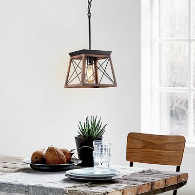 Kitchen Farmhouse Rustic Island Light Metal Hanging Fixture Pendant Chandelier 