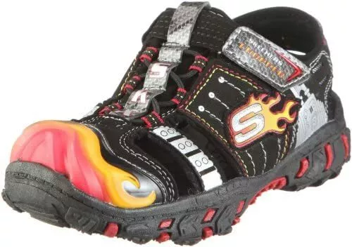 Skechers Lights SKX Chopper Flame Light Up Sandals Toddler Boy&#039;s Size 5 eBay