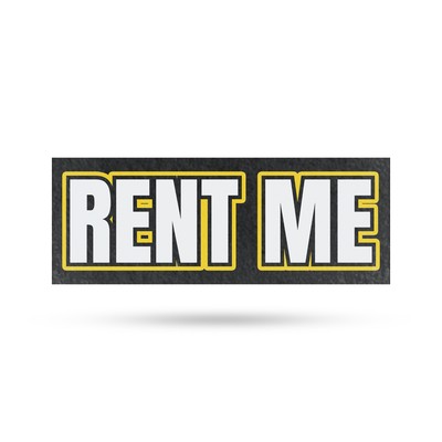 Rent Me Vinyl Decal Equipment Rentals Clear Messaging Professional Signage
