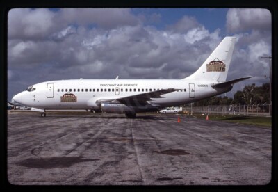 Viscount/Denver Nuggets Boeing 737-200 N196AW Mar 94 Kodachrome Slide/Dia B7