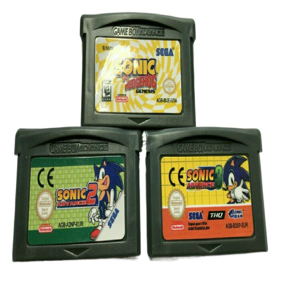 Sonic 2 or 3 Hedgehog Cartridge Card Free Shipping Cheap Luxury goods Bargain Gift Boy GBA Game Advance NDS SP