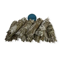 NessaStores- White Sage + Black Sage Smudge Incense 4"-5" Bundle (6 pcs) #JC-214