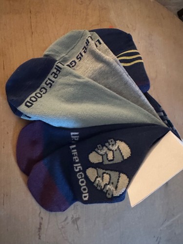 LIFE IS GOOD MENS 6 PK NOVELTY FLAT KNIT LOW CUT SOCK..GREAT GIFT (SZ 6-12.5) - Picture 3 of 5