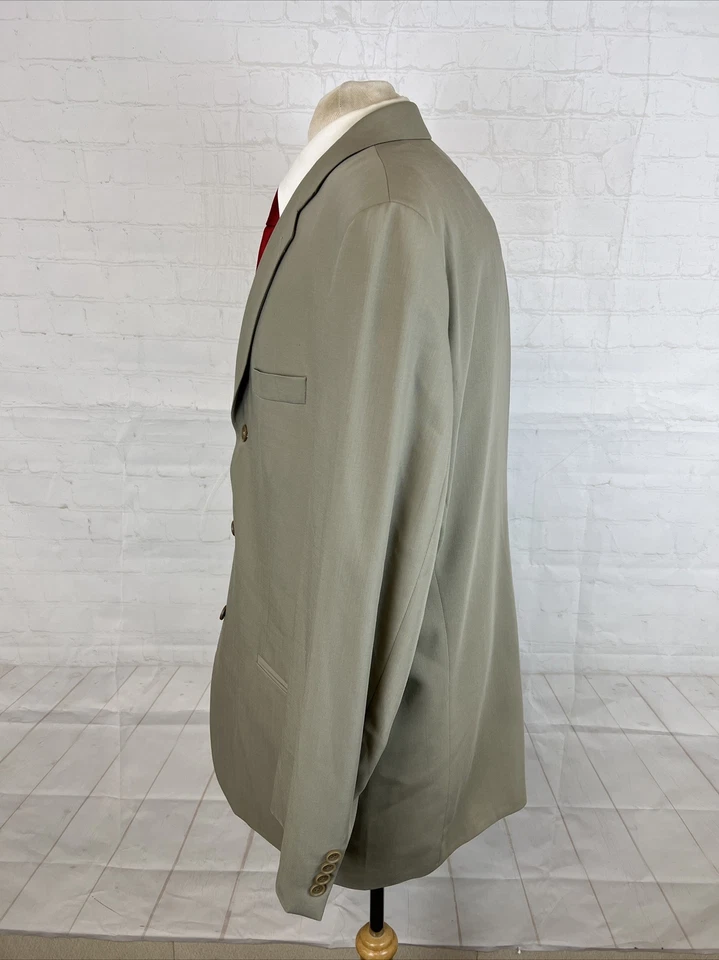 Blazer de lana beige vintage Polo University Club Ralph Lauren para hombre 42L $495 Foto 4 de 4