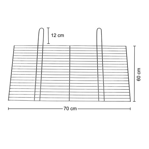 Aschekasten mit Grillgitter Schale Rost Kamin BBQ Gitter Neu Grill 70x60cm - Bild 4 von 12