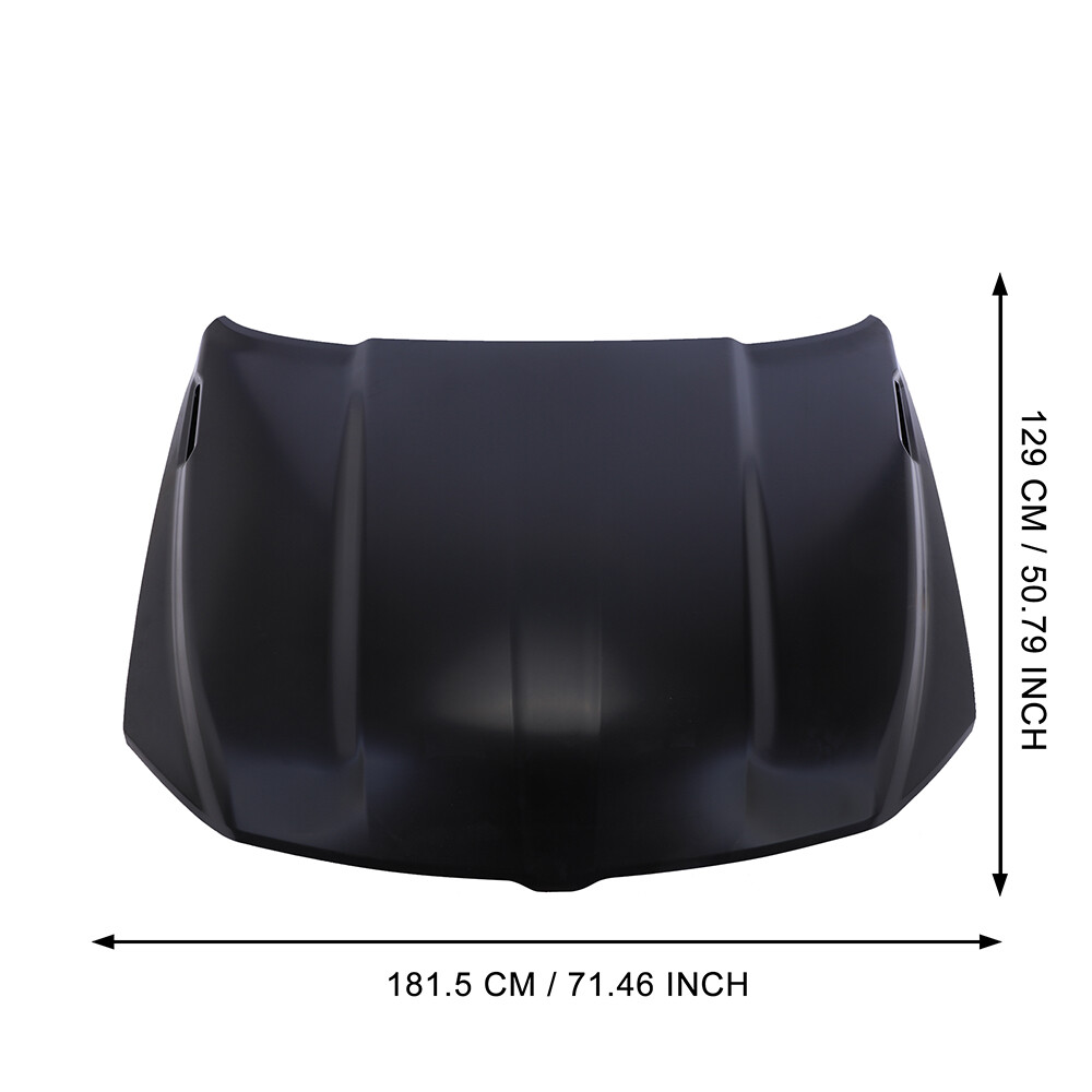 For 2019-2024 Ram 1500 Front Hood Panel Primed Aluminium Replacement USA