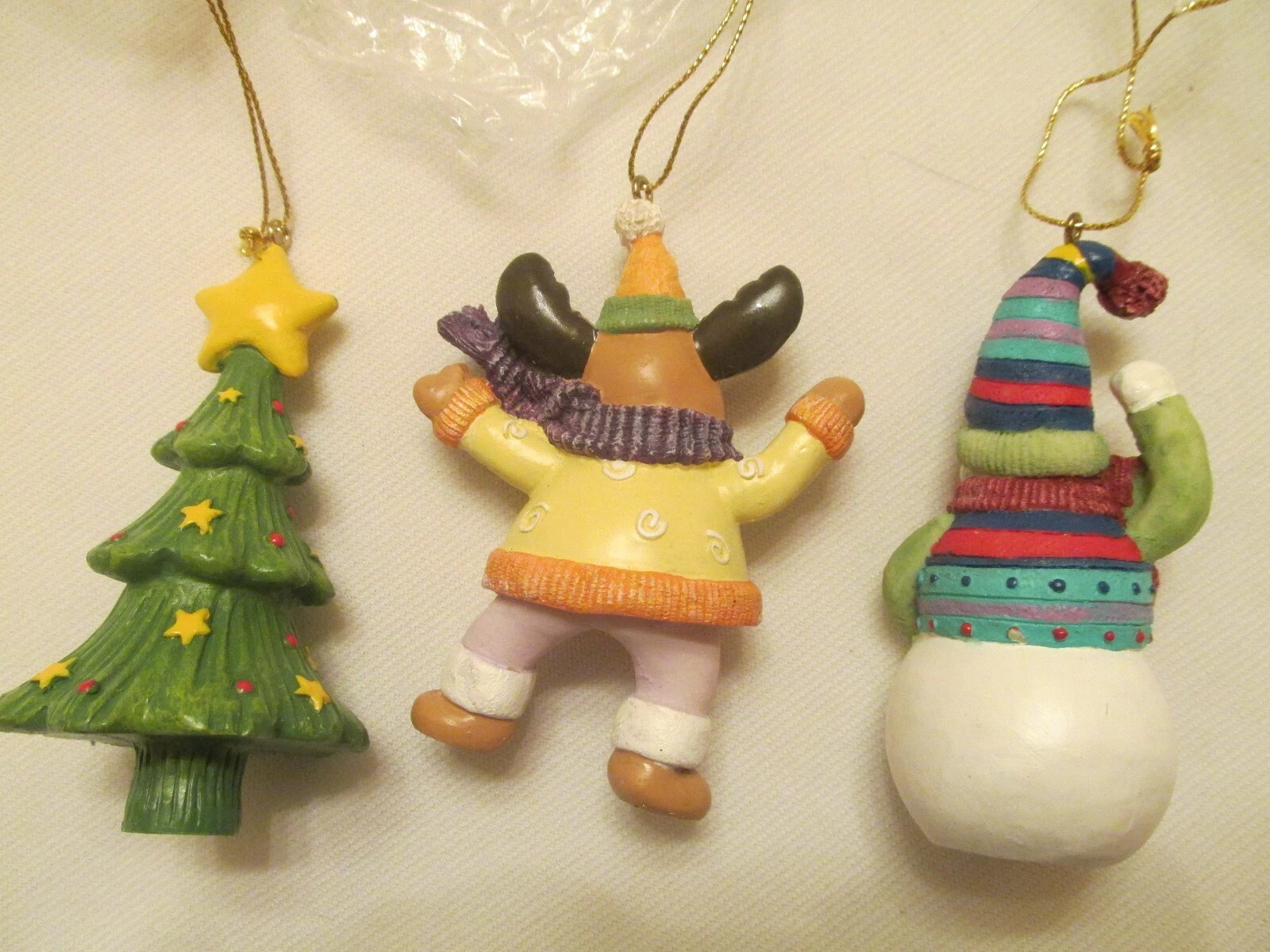 Home Interiors Snowman Moose Tree Ornaments - Thumbnail 3