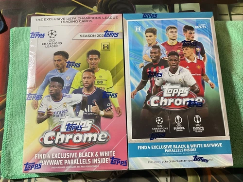2021/22. 2022-23 Topps CHROME UEFA 1 Club Competitions Socce X2 Hobby LITE BOX