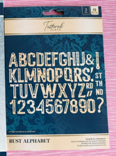 Tattered Lace Rust Alphabet Die Set