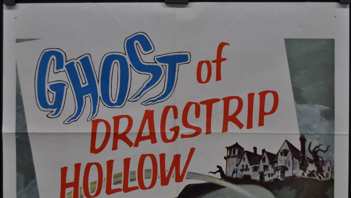 ⭐️DRAGSTRIP GIRLヴィンテージポスター⭐️ Ghost Of Dragstrip Hollow 1959 ORIG 27X41 MOVIE POSTER JODY FAIR