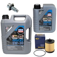 MotoröL Set 4600 5W-30 Liqui Moly + ÖLfilter SH 452 P FüR Opel Speedster