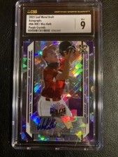 2021 Leaf Metal Draft Purple Crystals WES KATH SP RC AUTO! #d/10 CSG 9 10 MINT!
