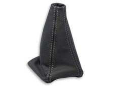 SCHALTMANSCHETTE FUR HYUNDAI GETZ 2002-2005 SCHALTSACK NATURLEDER NAHT GRAU