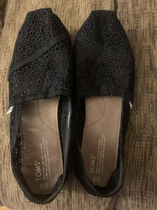 toms black moroccan crochet women's classics
