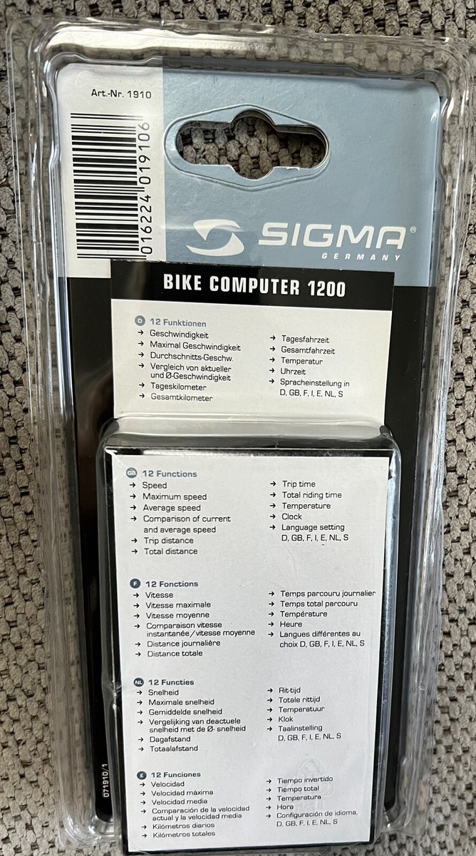 New Sealed SIGMA 12 Function Bike Computer Water Tight