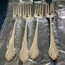 BITTERSWEET REPOSE Set of 4 Salad Forks Oneida Stainless Unused USA Flatware