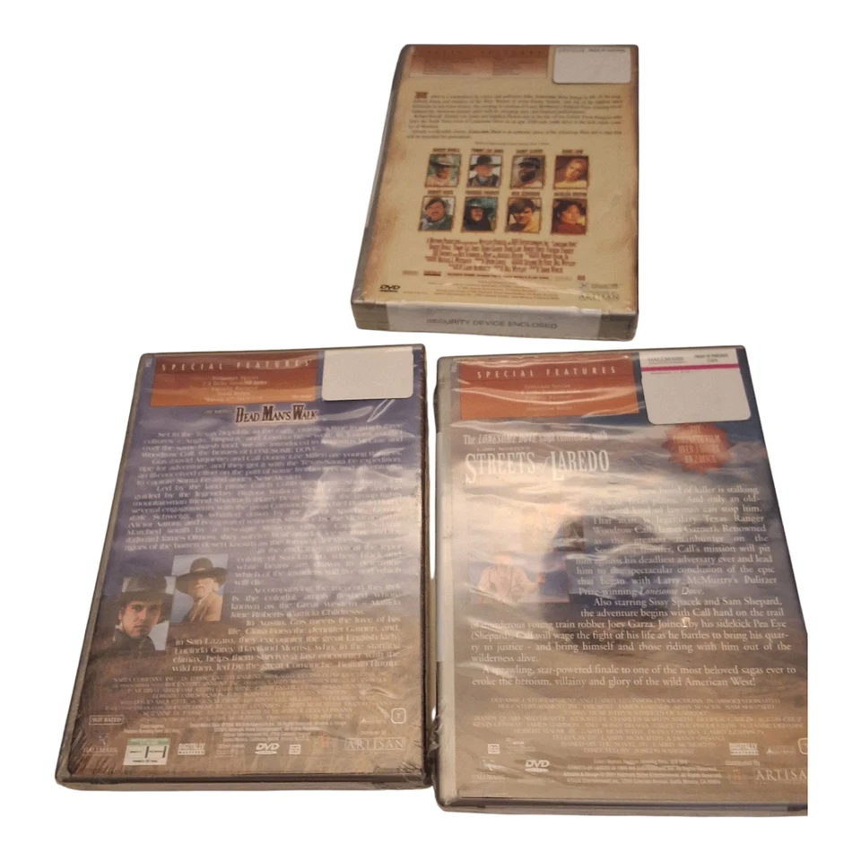 Lonesome Dove dvds Lonesome Dove Streets of Laredo Dead Man's Walk region 1 ntsc - Image 3 of 3