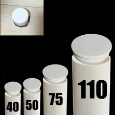 Drain Pipe Hole Plug Cover Cap End Cap Blind Plug Silicone Rubber 40-200mm White