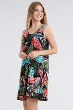 JOSTAR Slinky Travel Knit Knee Length Sleeveless TANK DRESS Size Large
