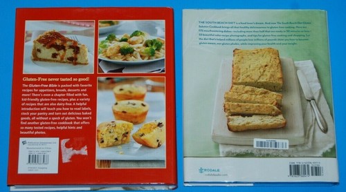 Lot 2 South Beach Diet Gluten Solution + Gluten-Free Bible Recipes Cookbooks - Picture 6 of 6