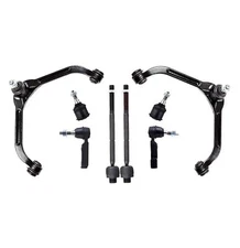 8Pc Inner Outer Tie Rod Ends Lower Ball Joints Upper Control Arm Kit for Liberty