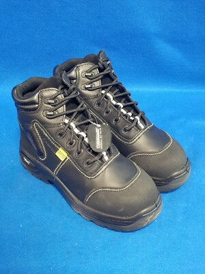 Reebok Trainex 6'' Composite Toe Work Boots, Black, Women's 9 M
