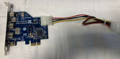 Firewire 800 3-Port Host Card P/N: 45FWB-PCIE1X21B