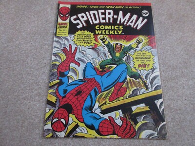 Spider-Man Comic Weekly # 107 Marvel UK comics, March 1st 1975 , Fine