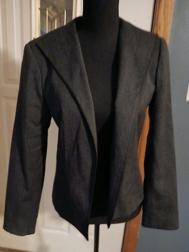 Harvé Benard Women's Wool Gray Blazer Size 6 - Picture 1 of 5