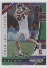 2020 Panini Prizm Draft Picks Rookies Purple & Green 57/199 Colby Parkinson 00dh