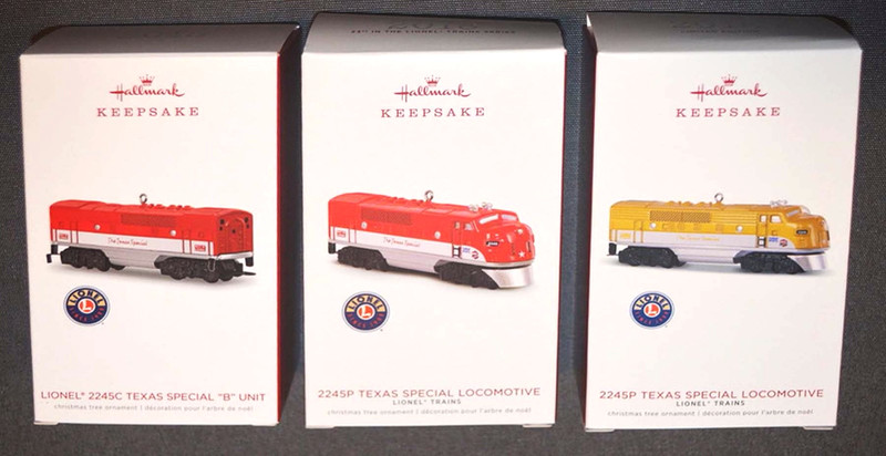2018 Hallmark Keepsake Ornaments - Lionel Collection Texas Special Loco Set