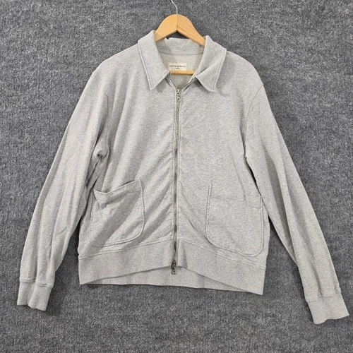 Officine Generale Jacket Men Medium Esborn Zip Through Sweat Minimalist Casual - product listing photo