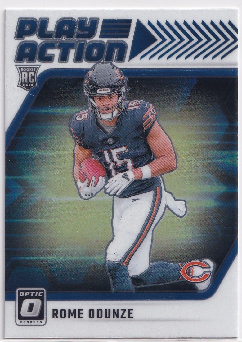 2024 Panini Donruss Optic - Play Action Rome Odunze #3 (RC)